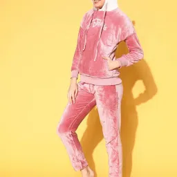 Sweet Dreams Pink Embroidered Sweatshirt Pyjamas Set image 1