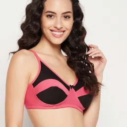 Clovia Pink Full Coverage Non-Padded Wireless T-Shirt Bra image 3