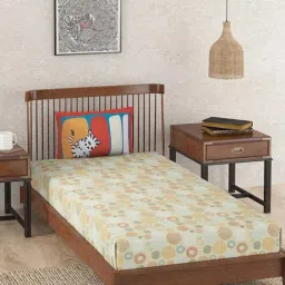 Fabindia Natkhat Multicolor Cotton Double Bed Sheet With 2 Pillow Covers-image-44