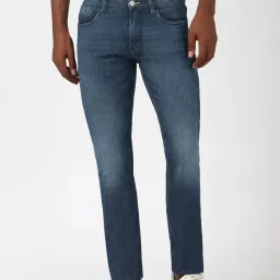 Peter England Blue Cotton Slim Fit Jeans image 1