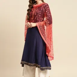 Saadgi Red Embroidered Dupatta image 1