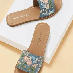 Forever Glam by Pantaloons Women's Blue Casual Sandals-picture-18