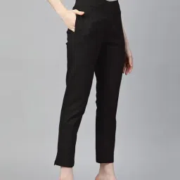 READIPRINT FASHIONS Black Cotton Pants image 3