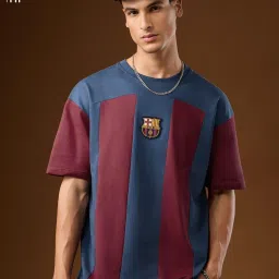 The Souled Store Multi Relaxed Fit Colourblocked T-Shirt image 1