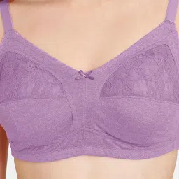 Rosaline by Zivame Purple Non-wired Non-padded Full Coverage Bra image 4