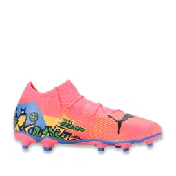 Puma Kids NEYMAR JR FUTURE 7 MATCH FG/AG Pink Football Shoes image 1