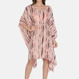 mod & shy Peach Tie & Dye Cover Up Kaftan image 1