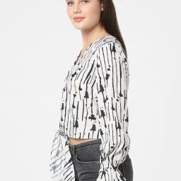 Vero Moda White Printed Shirt image 3