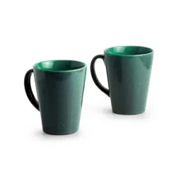 ExclusiveLane 'Blues Of Sky' Studio Pottery Glazed Coffee Mugs In Ceramic (Set Of 2) image 3