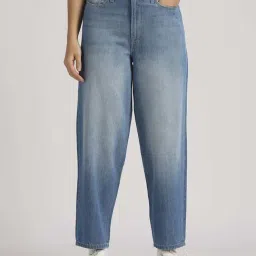 Pepe Jeans Blue Cotton High Rise Flared Jeans-picture-23