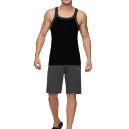 XYXX White & Black Regular Fit Vest - Pack of 2 image 5