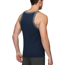 XYXX Black & Blue Regular Fit Vest - Pack of 2 image 2