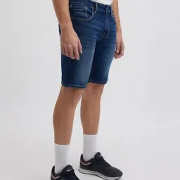 Pepe Jeans Tinted Blue Slim Fit Denim Shorts image 3