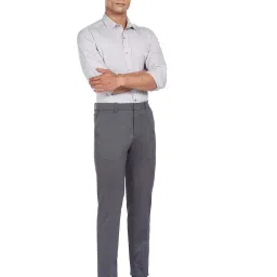 Arrow Light Grey Regular Fit Cotton Shirt image 5