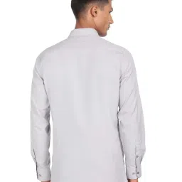 Arrow Light Grey Regular Fit Cotton Shirt image 2