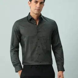 Arrow Green Cotton Slim Fit Printed Shirt-image-54