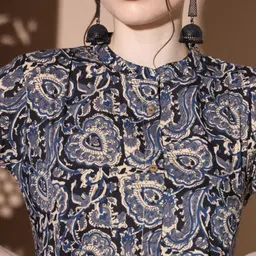 GULMEHAK Women Ethnic Motifs Printed Regular Pure Cotton Kurta with Palazzos image 4