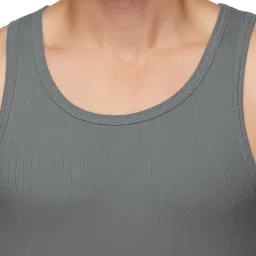 XYXX Grey Regular Fit Vest image 4