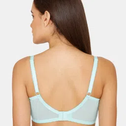 Zivame Light Blue Non-wired Non-padded Full Coverage Bra image 2