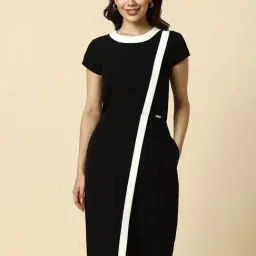 Allen Solly Black Regular fit Solid Dress-picture-23