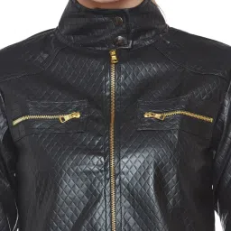 Belle Fille Black Regular Fit Jacket image 4