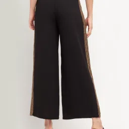 Zink London Black Regular Fit Palazzos image 2