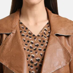 Kazo Tan Self Design Jacket image 5