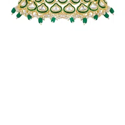 Peora Gold-Plated Kundan-Studded & Beaded Jewellery Set image 4