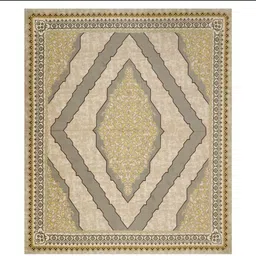 JAIPUR FABRIC Beige & Grey Geometric 180 TC King Bedsheet with 2 Pillow Covers image 5