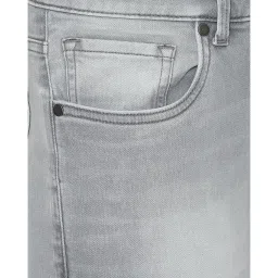 Louis Philippe Jeans Grey Slim Fit Lightly Washed Jeans image 4