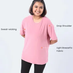 BlissClub Women Blush The BreezyBoyfriend Tee image 3