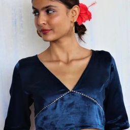 Chidiyaa Blue Roshni Revati Blouse-picture-28