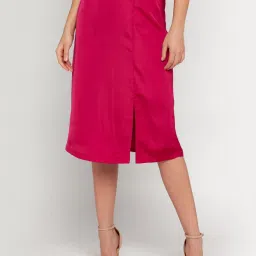 Zink London Pink Below Knee Skirt image 1