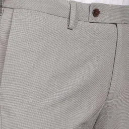 Arrow Grey Regular Fit Flat Front Trousers image 4