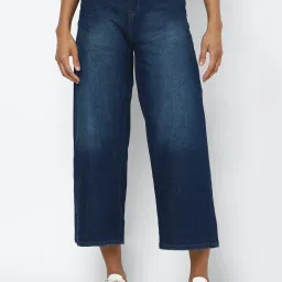 Solly by Allen Solly Navy Lightly Washed Jeans image 1