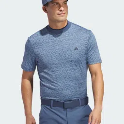 Adidas Blue Regular Fit Printed Sports T-Shirt-picture-30