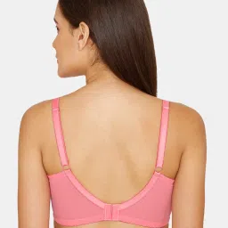 Zivame Pink Non-wired Non-padded Full Coverage Bra image 2