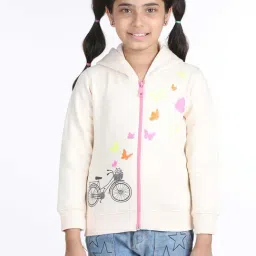 Wingsfield Girls Cream Printed Full Sleeves Sweatshirts & Hoodies-image-46