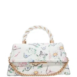 ALDO Floral Solid Medium Handbag-image-2