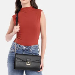 Allen Solly Structured Envelope Sling Bag image 4