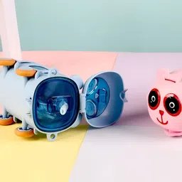 DeoDap Beige & Orange Printed Water Bottle- 500 ml image 3