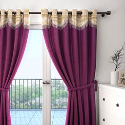 Cortina Purple Single Door Curtain-picture-36