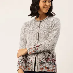 APSLEY Self-Design Floral Cardigan Sweater-picture-10