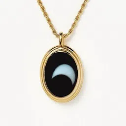 GenZcomplex Gold-Plated Oval Pendants-image-72