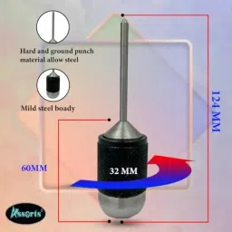 Assorts Center Aligner Pin Hardened Steel with High Quality Steel Punch 9.525 to 25.40 mm (Pack of 2) image 4
