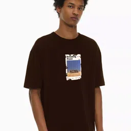 THE BEETEL HOUSE Graphic Printed Round Neck Drop-Shoulder Pure Cotton Oversized T-shirt-picture-27