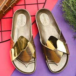 CORSICA Women Textured Open Toe Flats image 2