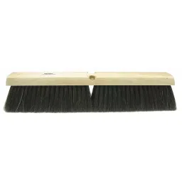 TOUGH GUY 24x24 inch Plastic block Push Broom Head Black, 4KNA3 image 1