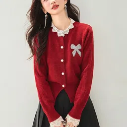 JC Collection Women Cardigan with Applique Detail image 2