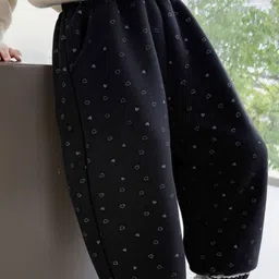 LULU & SKY Girls Polka Dot Printed Pleated Zip Trousers image 3